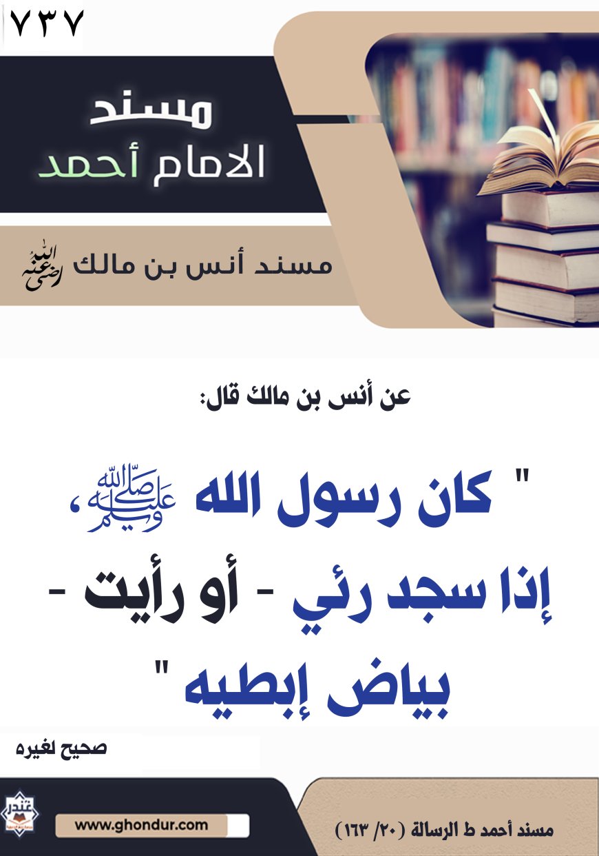 ‌‌مسند أنس بن مالك رضي الله تعالى عنه737