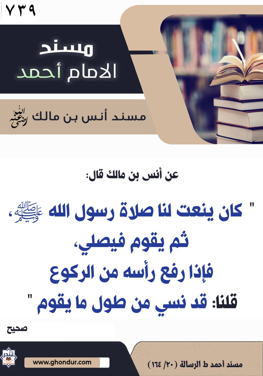 ‌‌مسند أنس بن مالك رضي الله تعالى عنه739