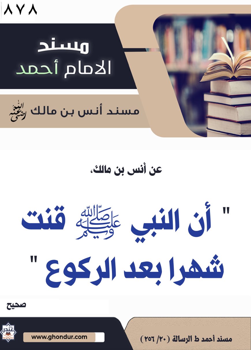 ‌‌مسند أنس بن مالك رضي الله تعالى عنه878