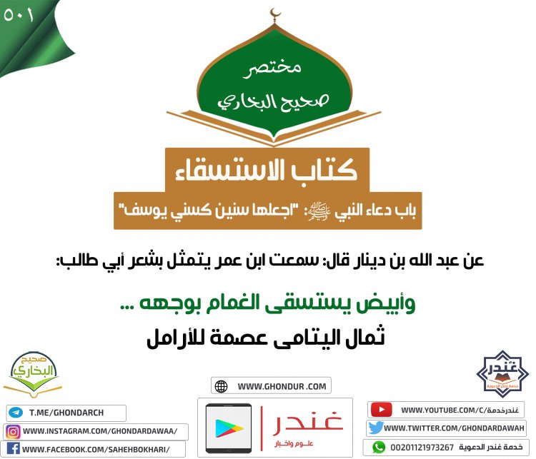 باب دعاء النبي - صلى الله عليه وسلم - اجعلها سنين كسني يوسف