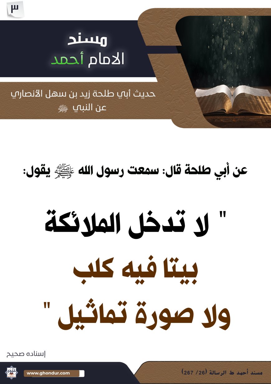 حديث أبي طلحة زيد بن سهل الأنصاري عن النبي صلى الله عليه وسلم 3