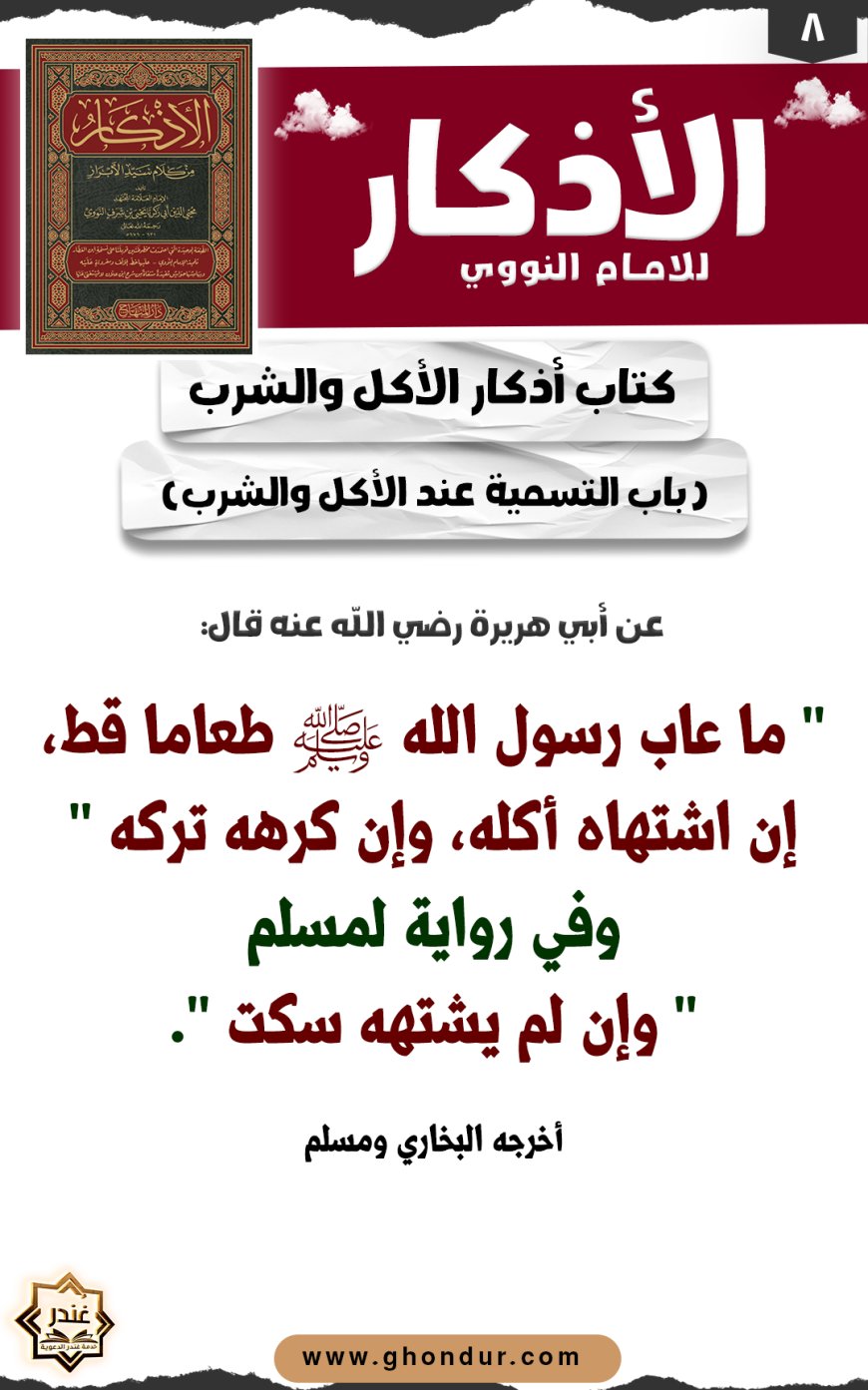 باب لا يعيب الطعام والشراب