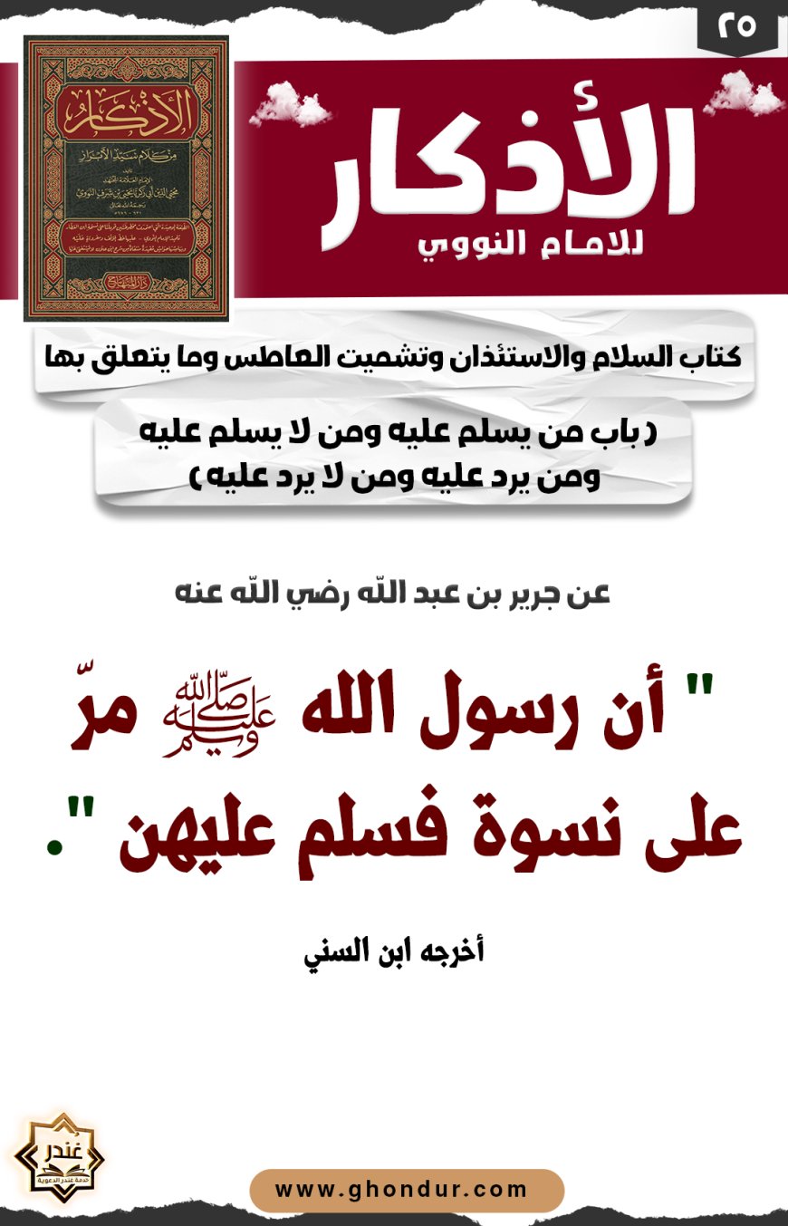باب من يسلم عليه ومن لا يسلم عليه ومن يرد عليه ومن لا يرد عليه