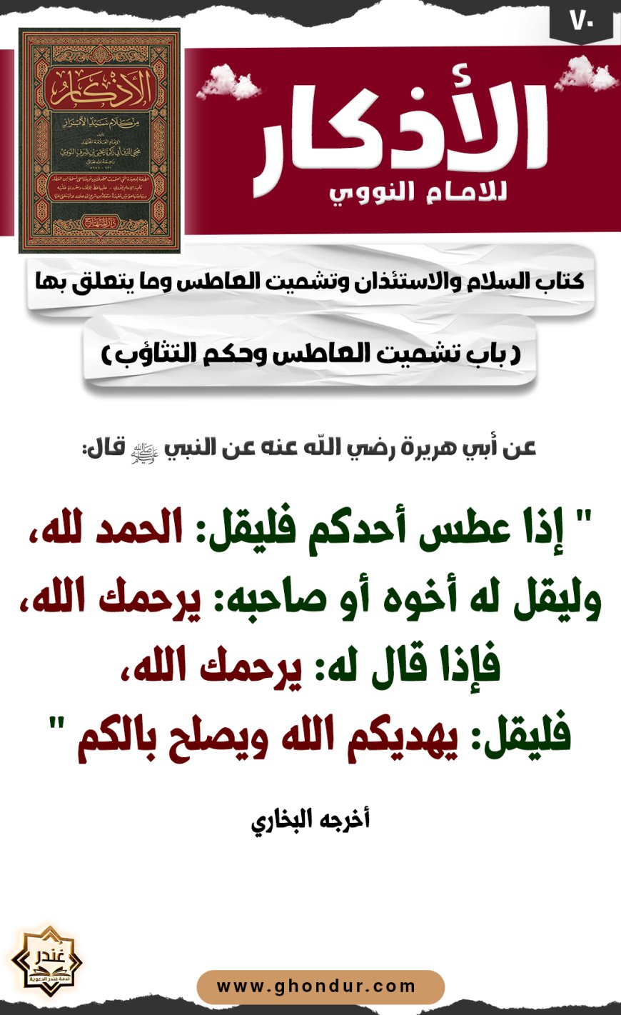 باب تشميت العاطس وحكم التثاؤب