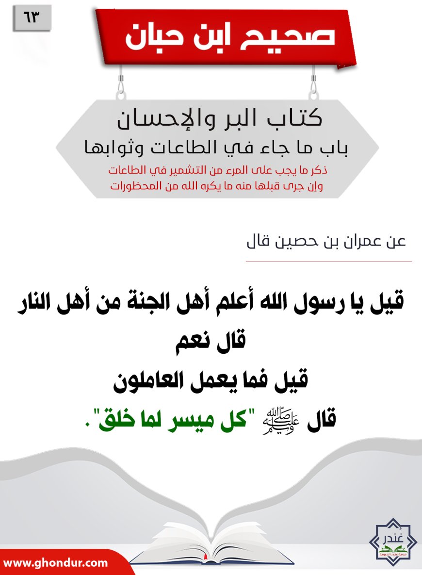ذكر ما يجب على المرء من التشمير في الطاعات وإن جرى قبلها منه ما يكره الله من المحظورات63