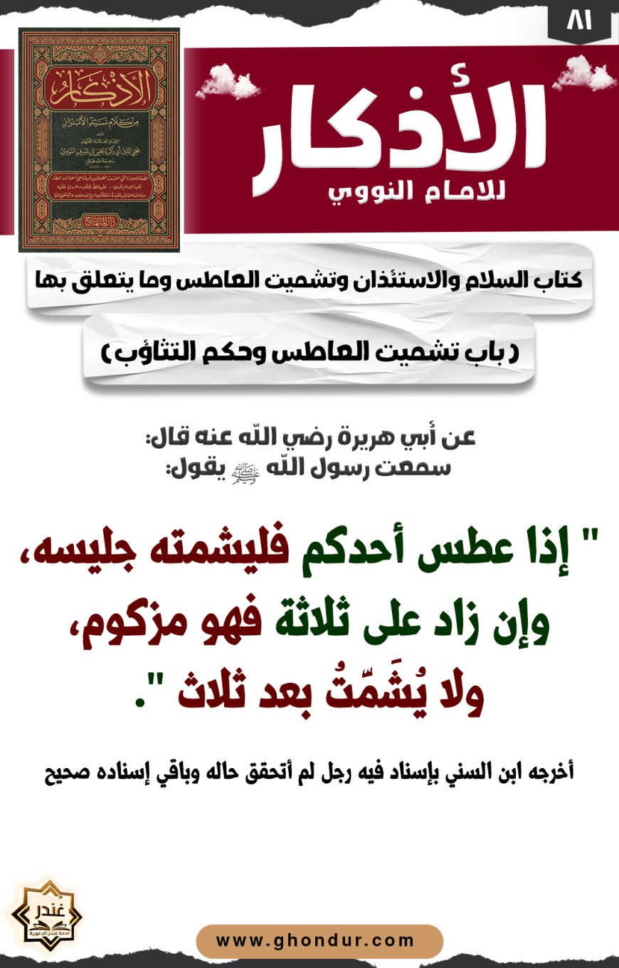 باب تشميت العاطس وحكم التثاؤب