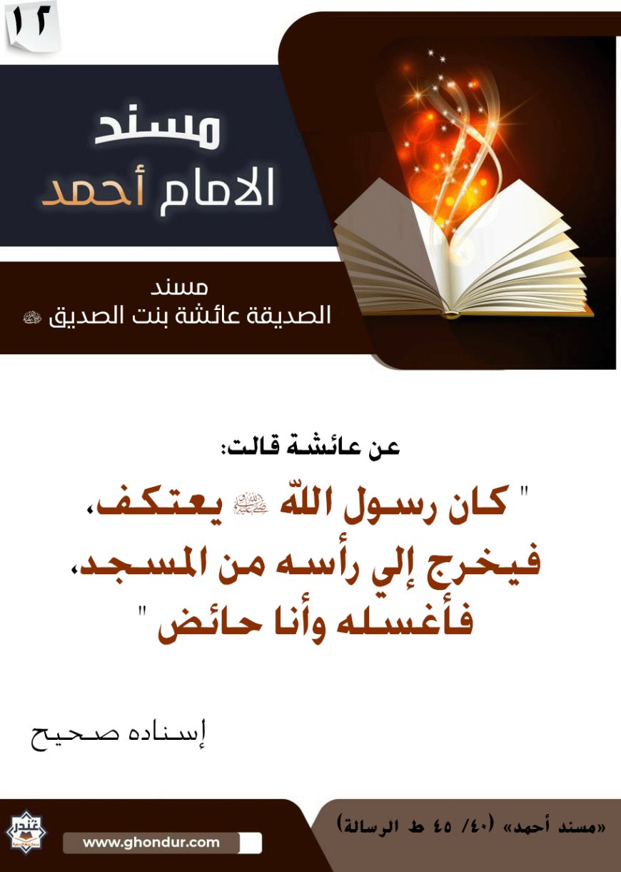 مسند الصديقة عائشة بنت الصديق رضي الله عنها 12