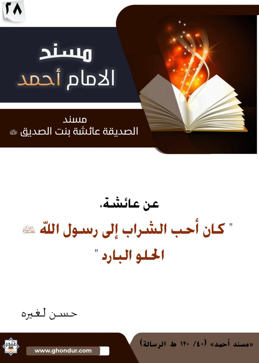 مسند الصديقة عائشة بنت الصديق رضي الله عنها 28