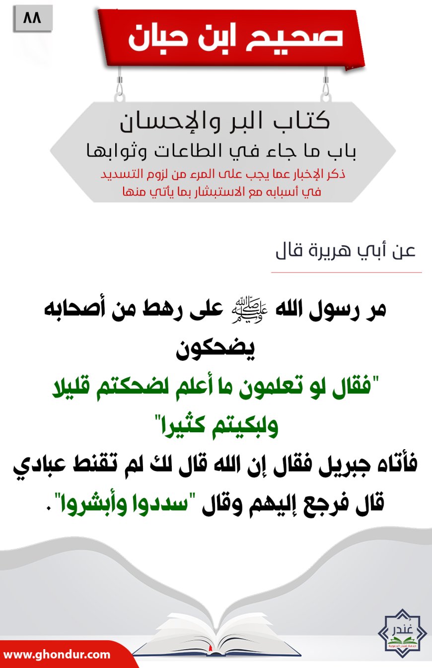 ذكر الإخبار عما يجب على المرء من لزوم التسديد في أسبابه مع الاستبشار بما يأتي منها88