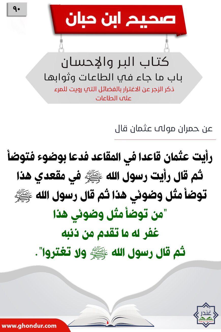 ذكر الزجر عن الاغترار بالفضائل التي رويت للمرء على الطاعات90