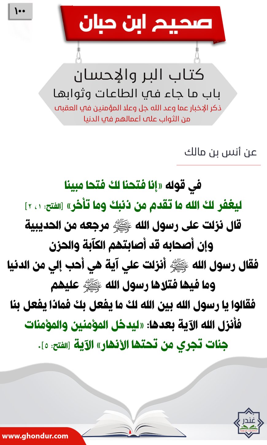 ذكر الإخبار عما وعد الله جل وعلا المؤمنين في العقبى من الثواب على أعمالهم في الدنيا100