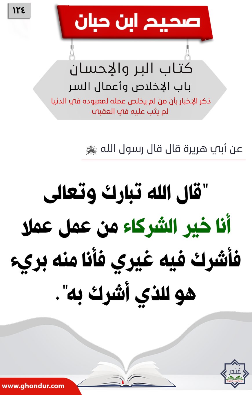 ذكر الإخبار بأن من لم يخلص عمله لمعبوده في الدنيا لم يثب عليه في العقبى124