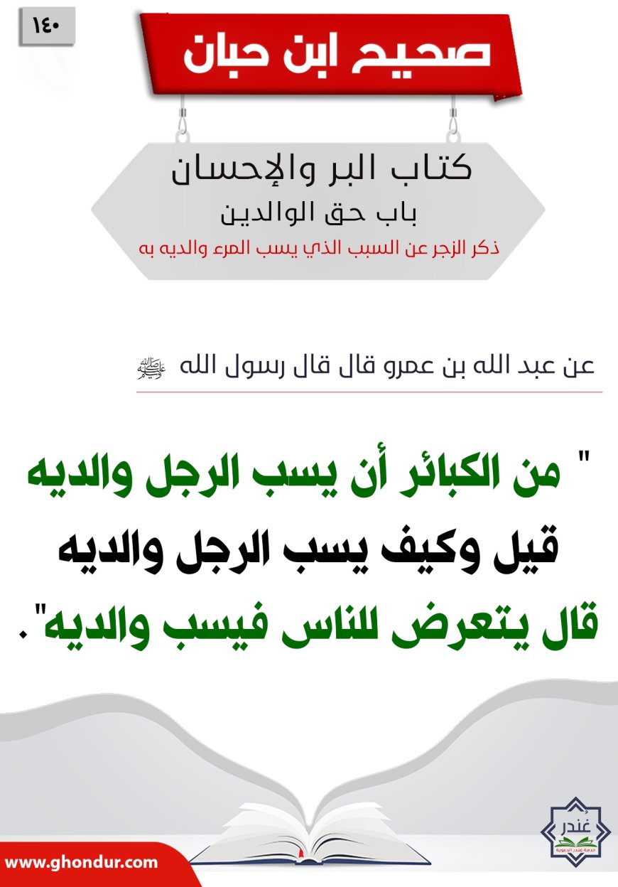 ذكر الزجر عن السبب الذي يسب المرء والديه به140