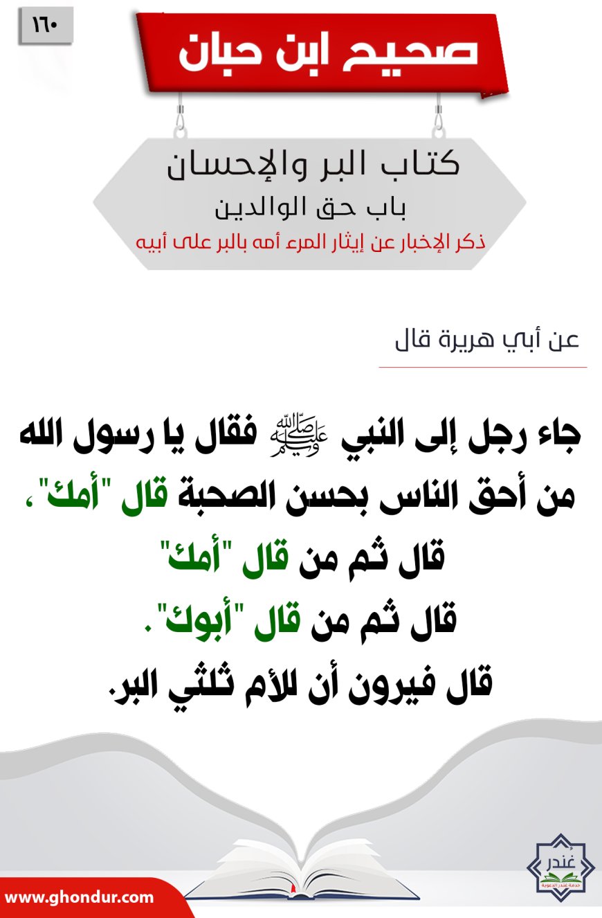 ذكر الإخبار عن إيثار المرء أمه بالبر على أبيه160