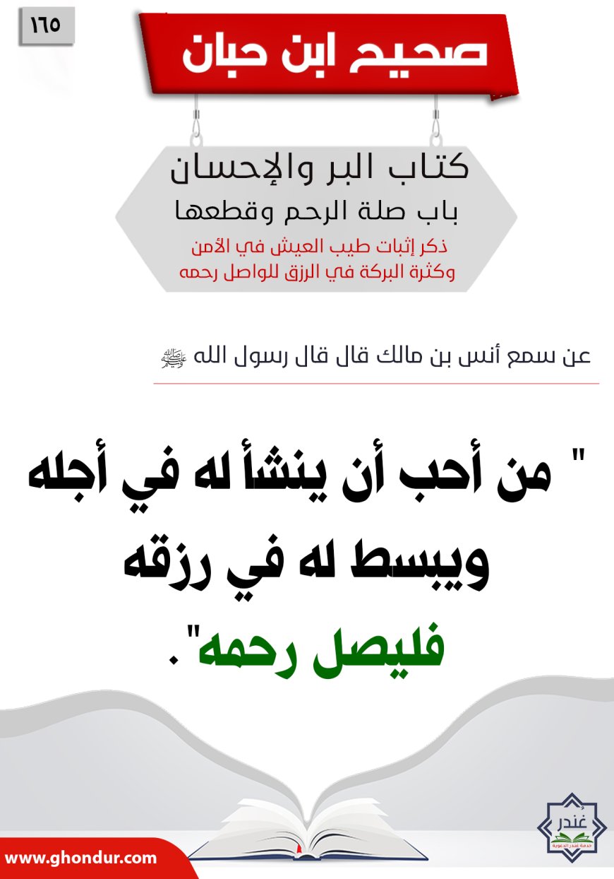 ذكر إثبات طيب العيش في الأمن وكثرة البركة في الرزق للواصل رحمه165