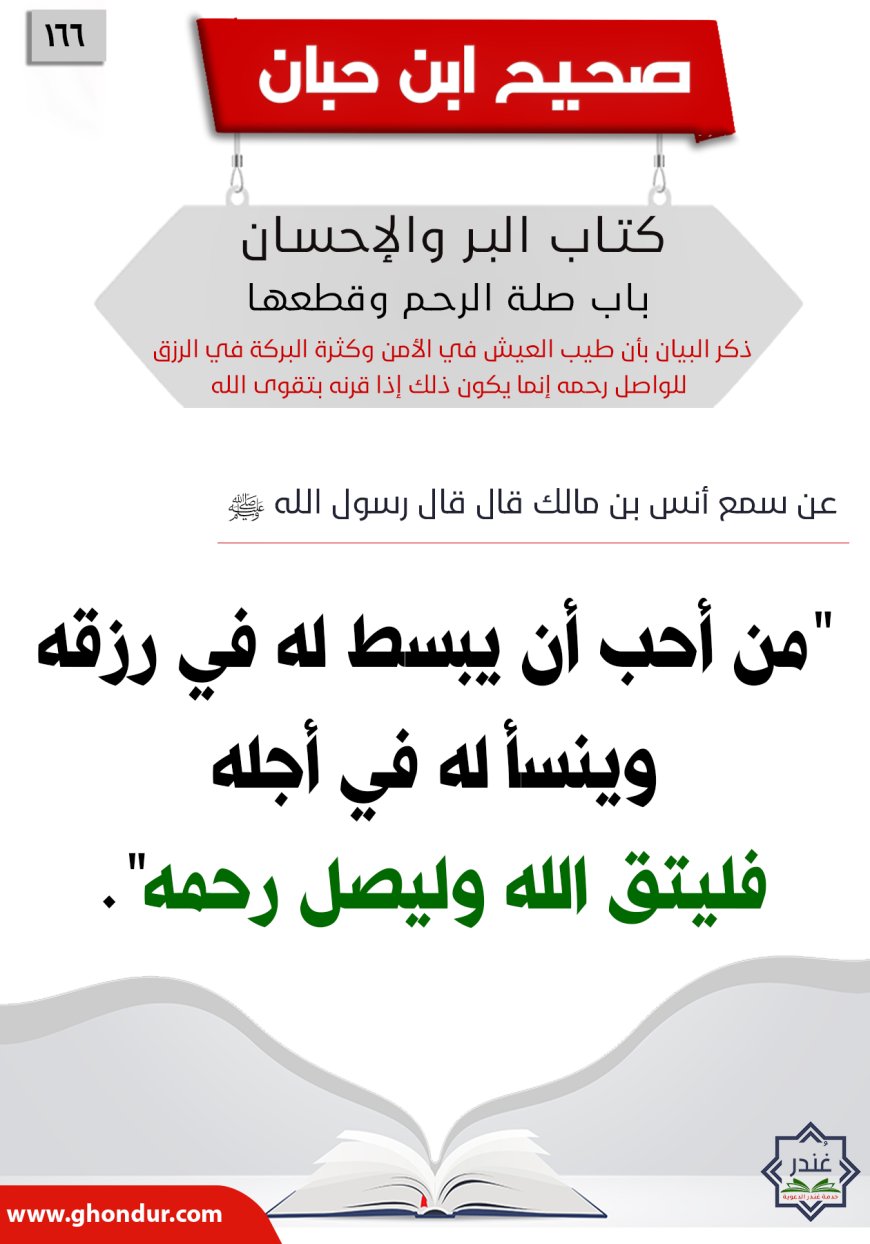 ذكر البيان بأن طيب العيش في الأمن وكثرة البركة في الرزق للواصل رحمه إنما يكون ذلك إذا قرنه بتقوى الله166