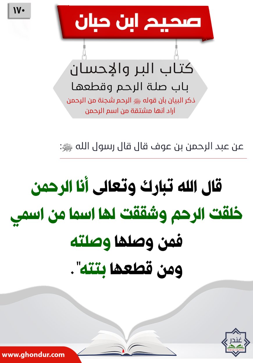 ذكر البيان بأن قوله صلى الله عليه وسلم الرحم شجنة من الرحمن أراد أنها مشتقة من اسم الرحمن170
