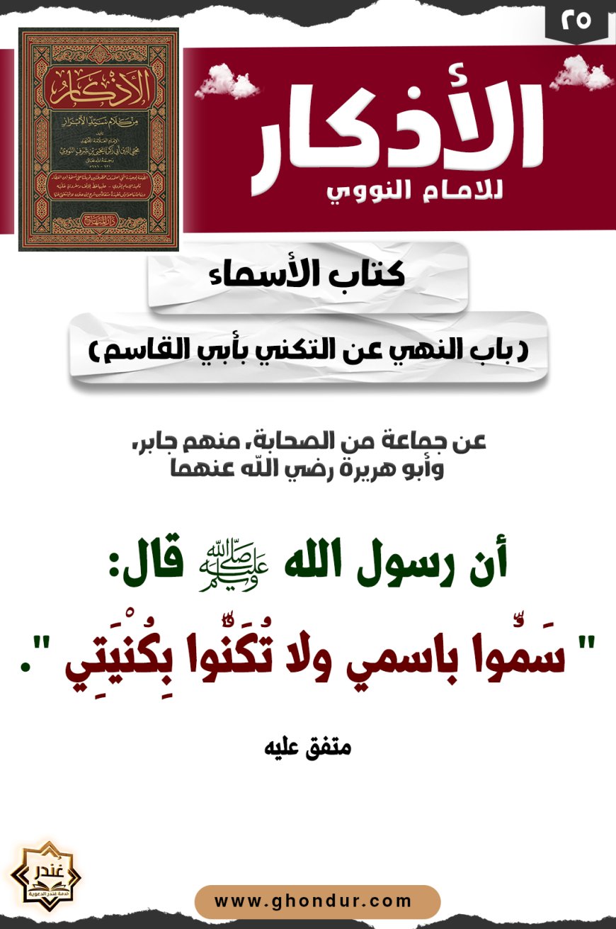 باب النهي عن التكني بأبي القاسم