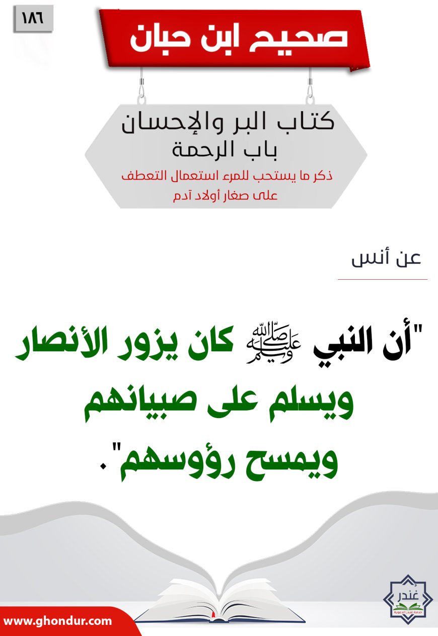 ذكر ما يستحب للمرء استعمال التعطف على صغار أولاد آدم186