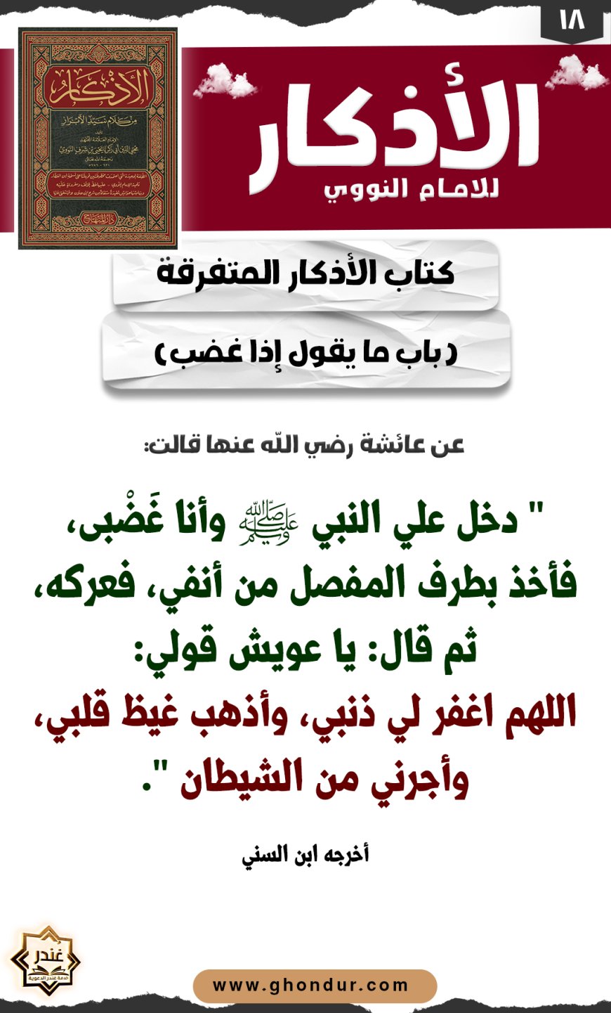 باب ما يقول إذا غضب