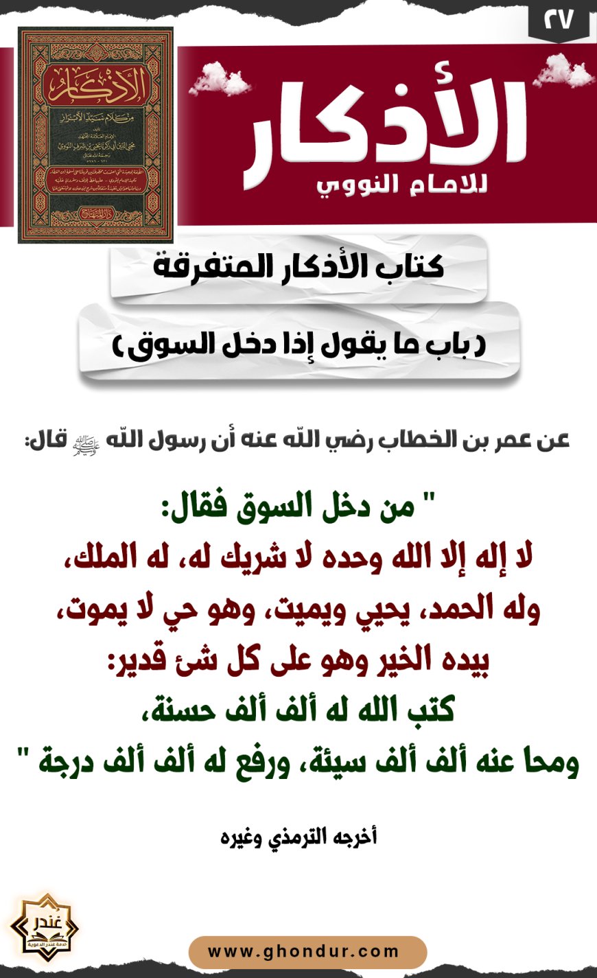 باب ما يقول إذا دخل السوق