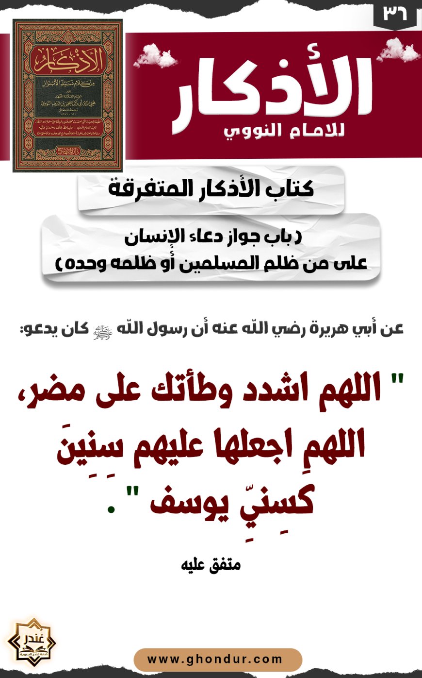 باب جواز دعاء الإنسان على من ظلم المسلمين أو ظلمه وحده