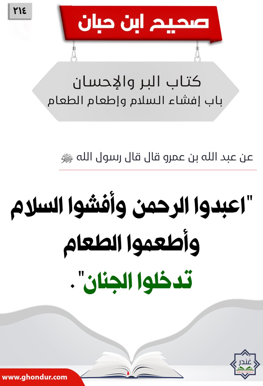 باب إفشاء السلام وإطعام الطعام214