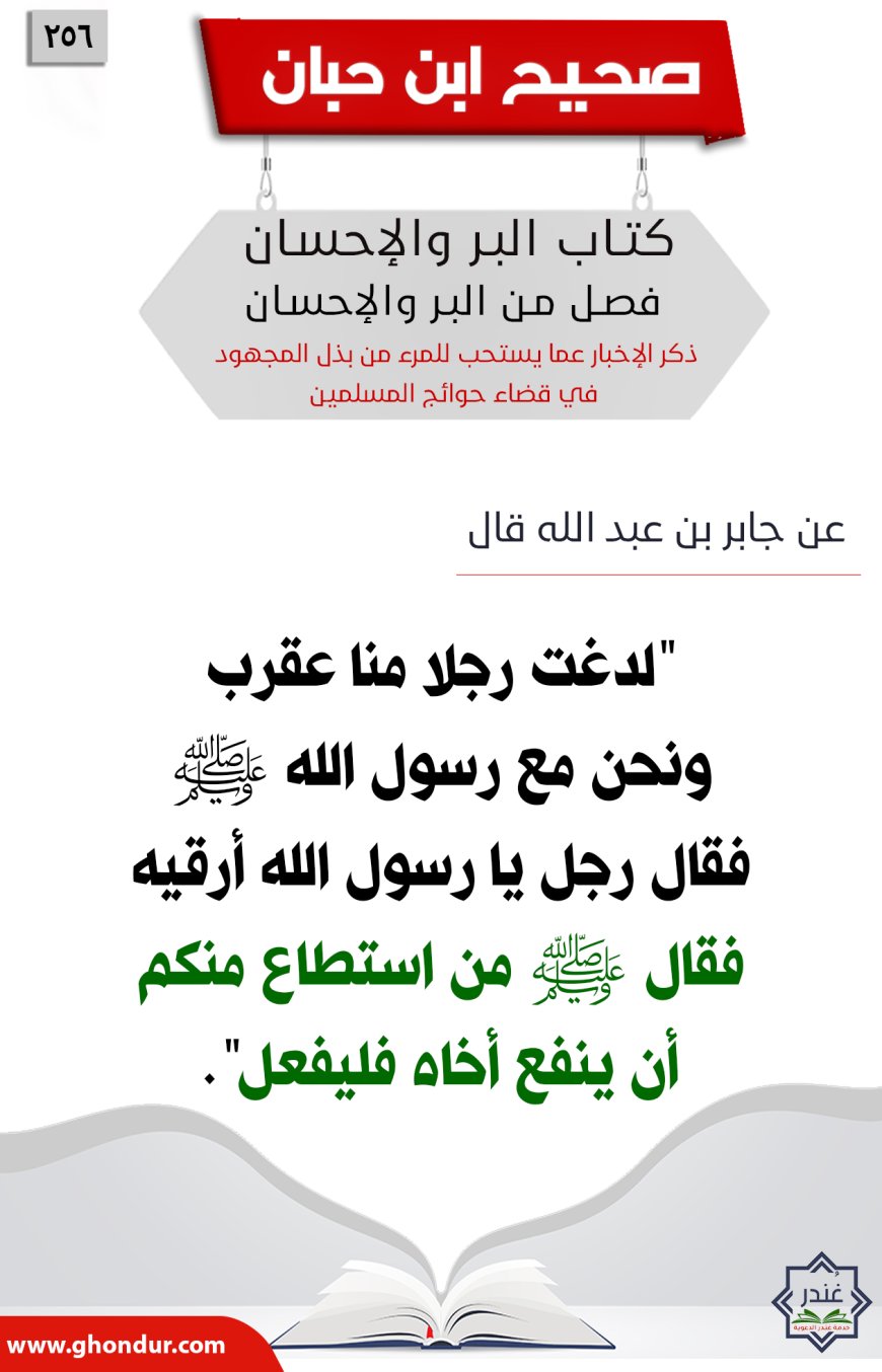 ذكر الإخبار عما يستحب للمرء من بذل المجهود في قضاء حوائج المسلمين256