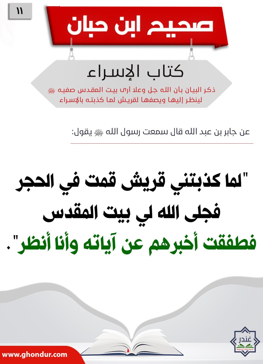 ذكر البيان بأن الله جل وعلا أرى بيت المقدس صفيه صلى الله عليه وسلم لينظر إليها ويصفها لقريش لما كذبته بالإسراء11