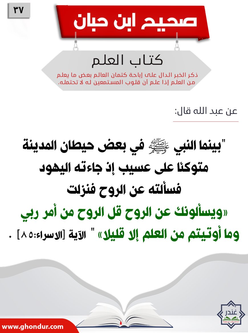 ذكر الخبر الدال على إباحة كتمان العالم بعض ما يعلم من العلم إذا علم أن قلوب المستمعين له لا تحتمله37