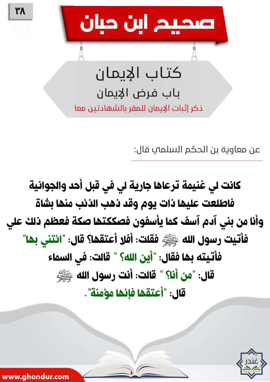 ذكر إثبات الإيمان للمقر بالشهادتين معا38